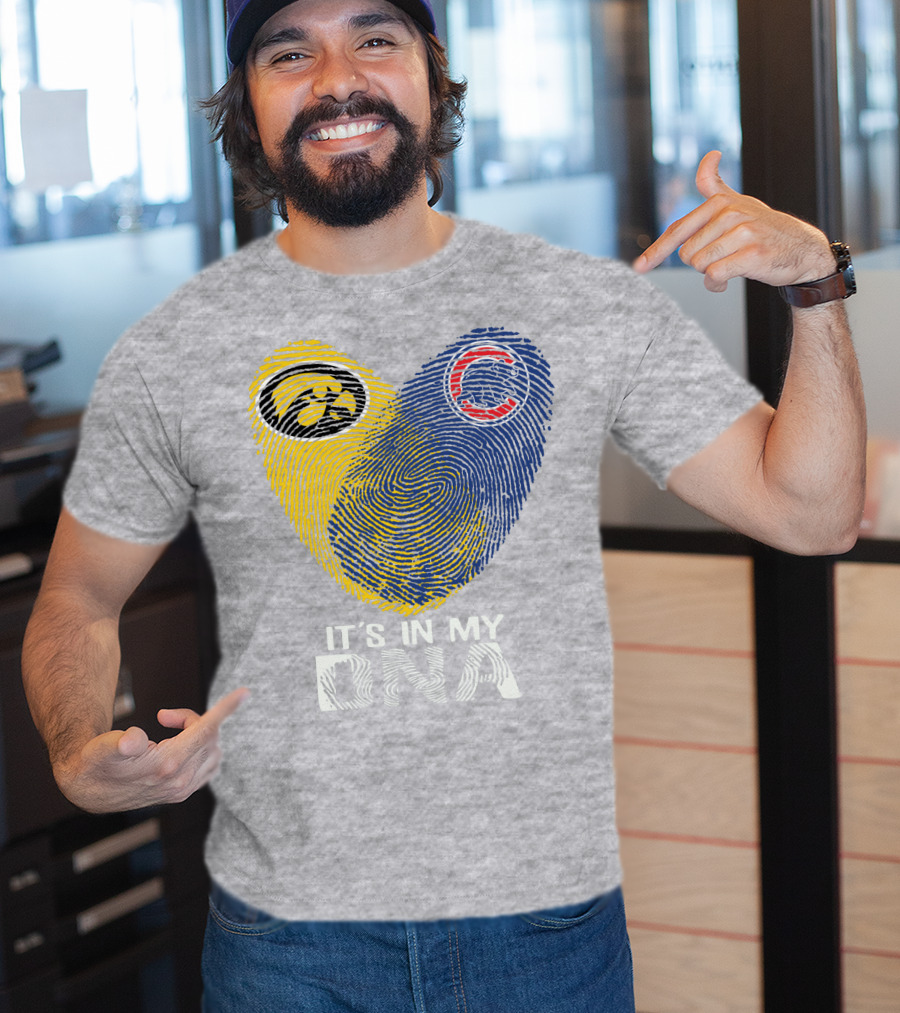 Chicago Cubs Iowa Hawkeyes It's In My DNA T-Shirt