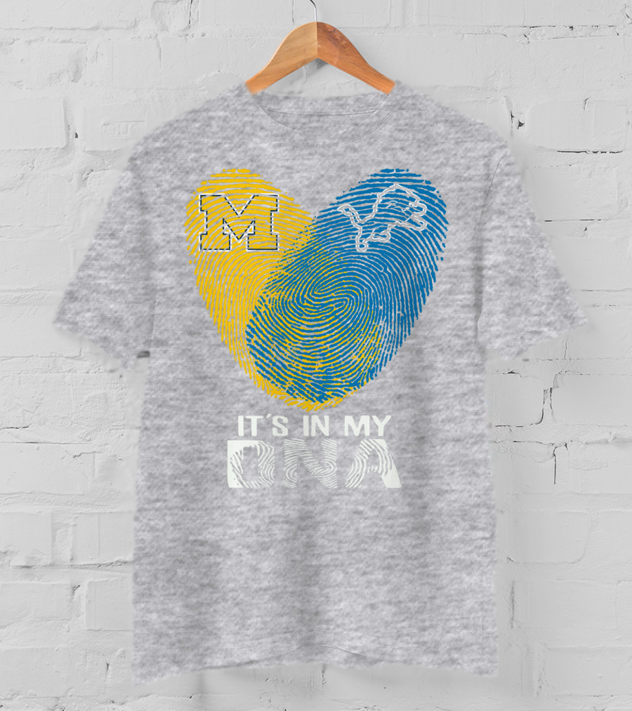 Detroit Lions Michigan It's In My Dna T-Shirt