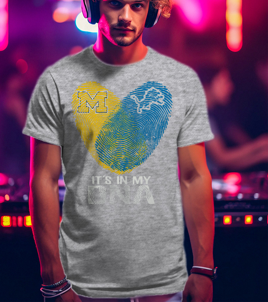 Detroit Lions Michigan It's In My Dna T-Shirt