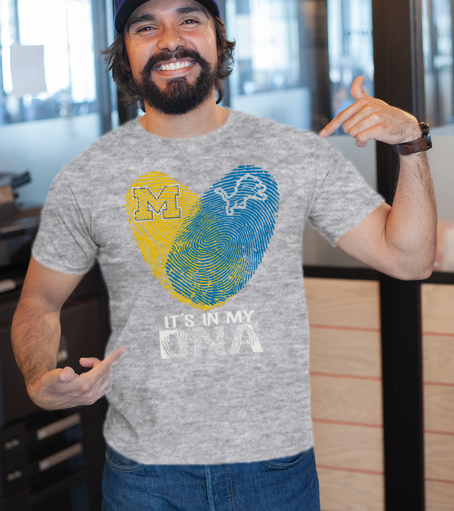 Detroit Lions Michigan It's In My Dna T-Shirt