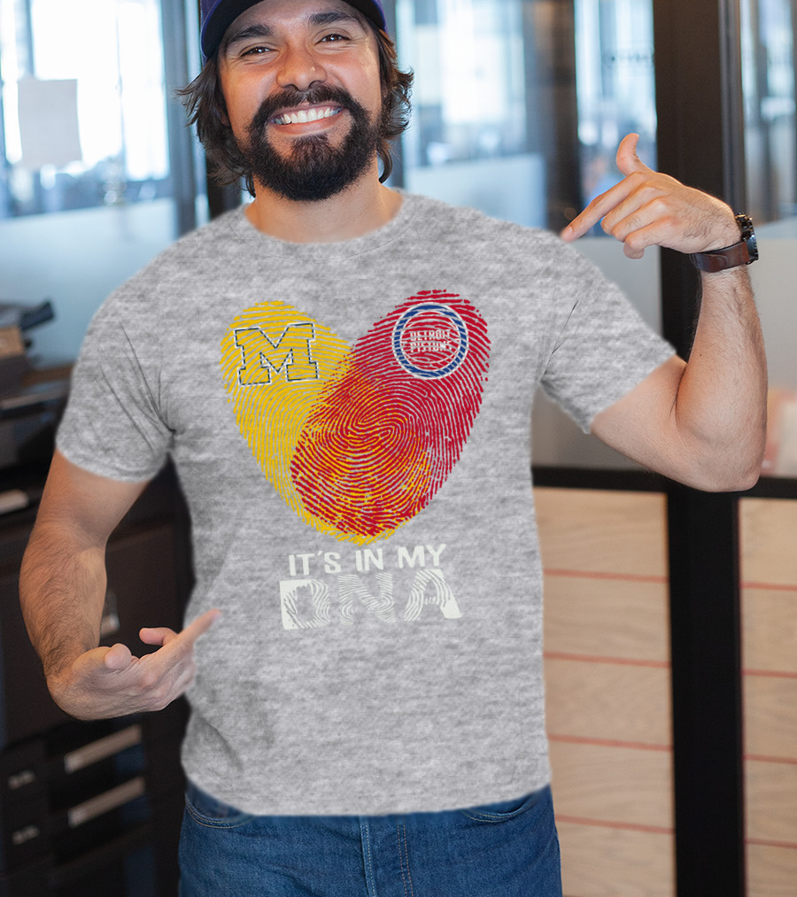 Michigan M Detroit Pistons It's In My DNA T-Shirt