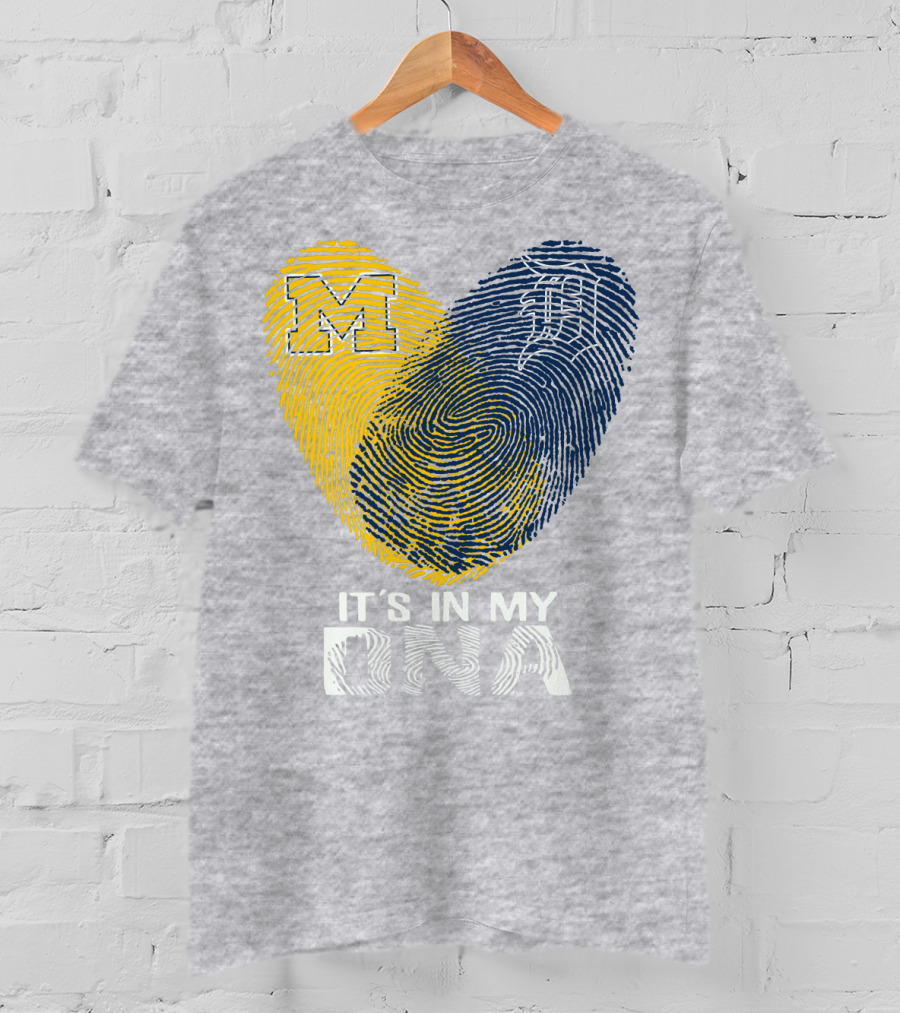 It's In My DNA Detroit Tigers M Michigan T-Shirt