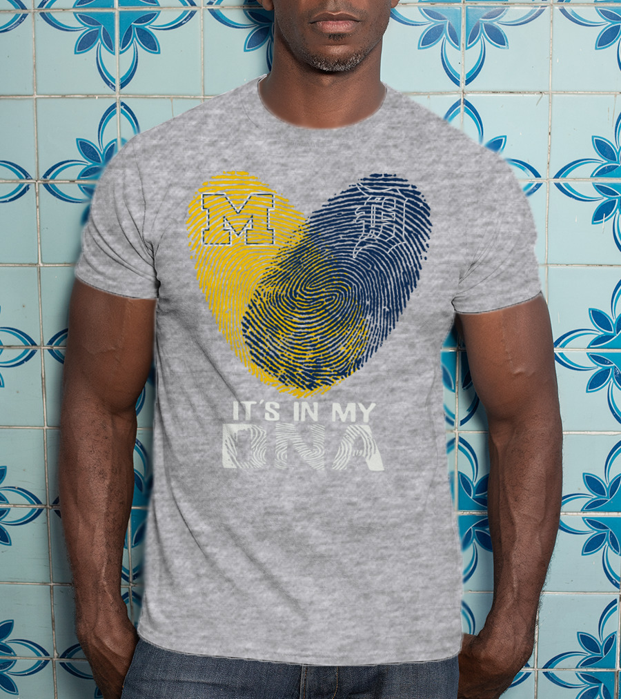 It's In My DNA Detroit Tigers M Michigan T-Shirt