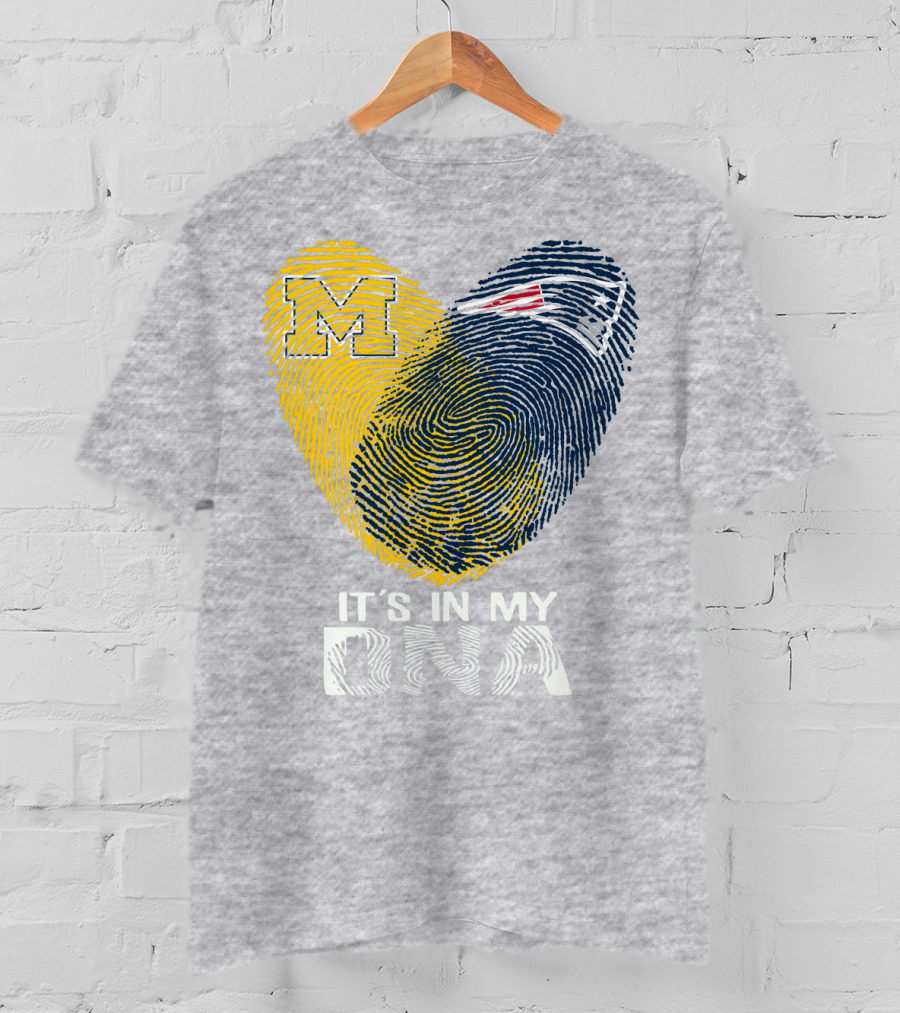 Michigan New England Patriots It's In My Dna T-Shirt