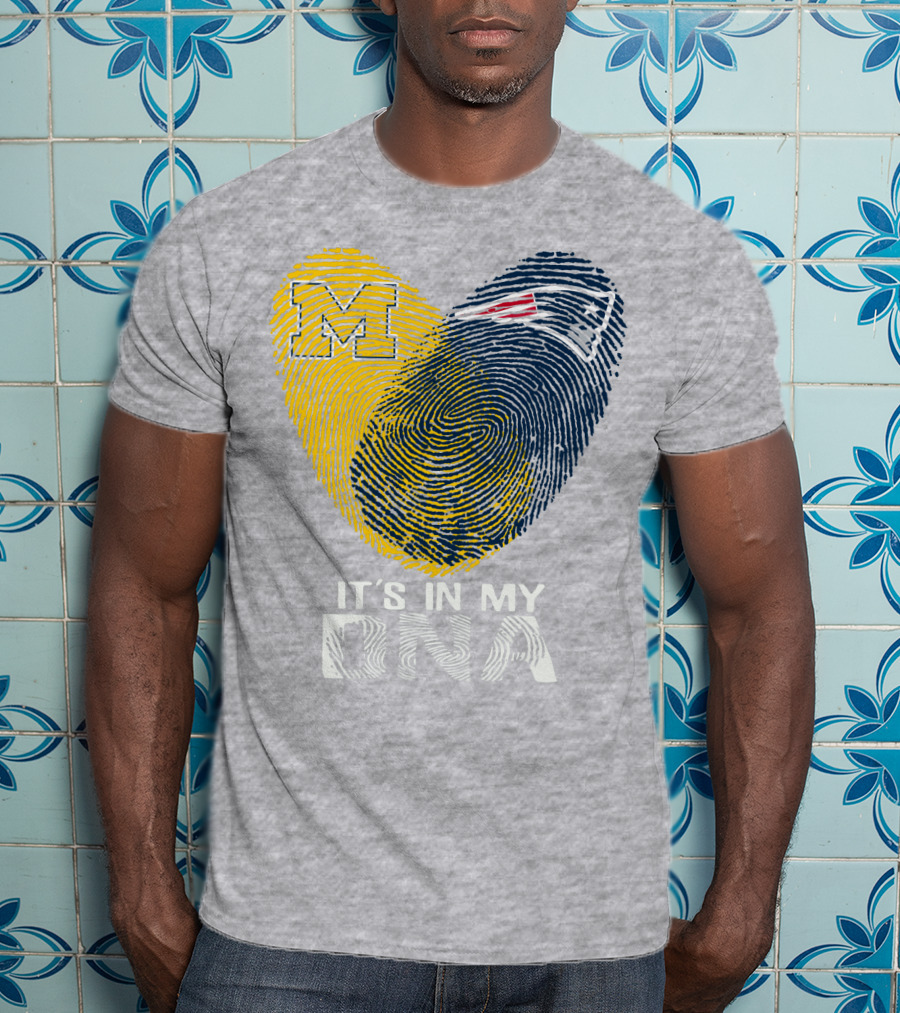 Michigan New England Patriots It's In My Dna T-Shirt
