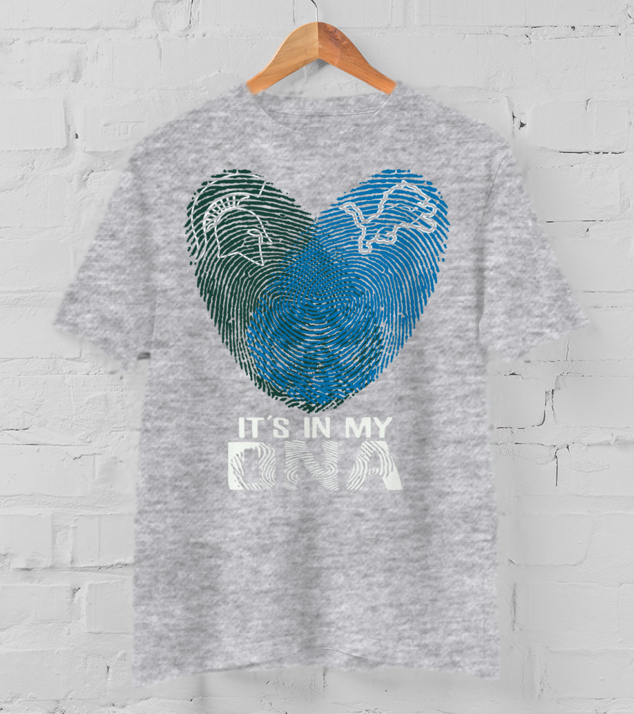 Detroit Lions Michigan State It's In My Dna T-Shirt
