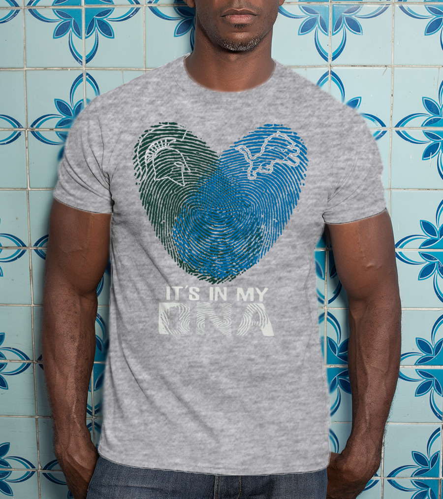 Detroit Lions Michigan State It's In My Dna T-Shirt