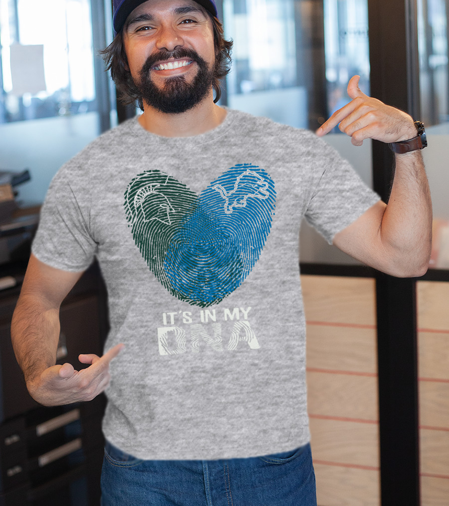 Detroit Lions Michigan State It's In My Dna T-Shirt