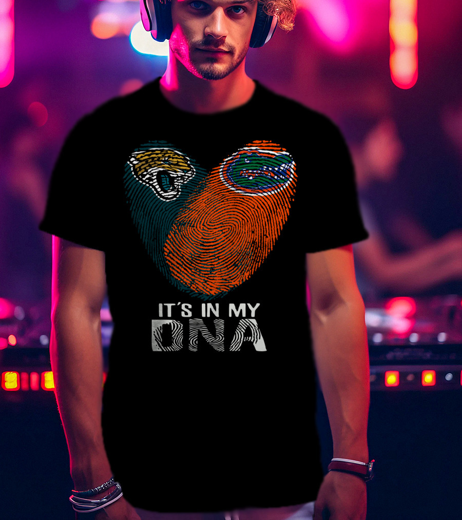 It's In My Dna Florida Gators Jacksonville Jaguars T-Shirt