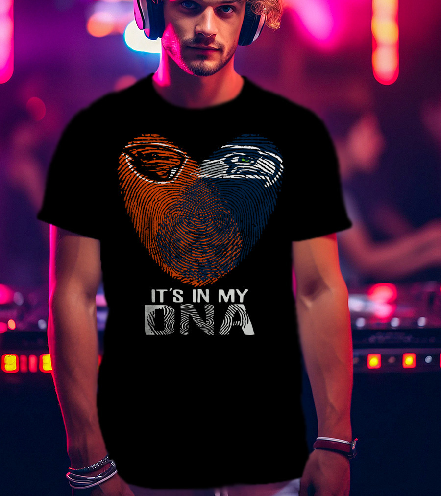It's In My Dna Oregon State Beavers Seattle Seahawks T-Shirt