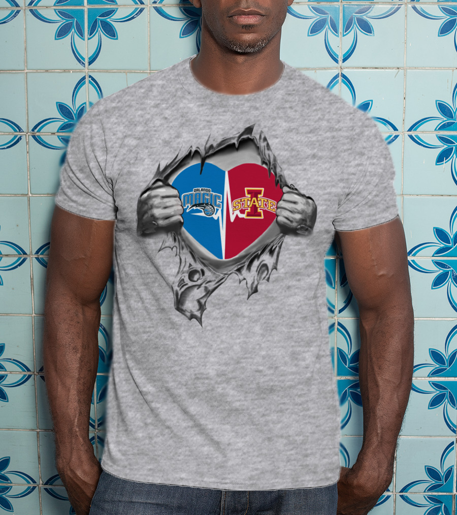 Orlando Magic Iowa State Heart T-Shirt
