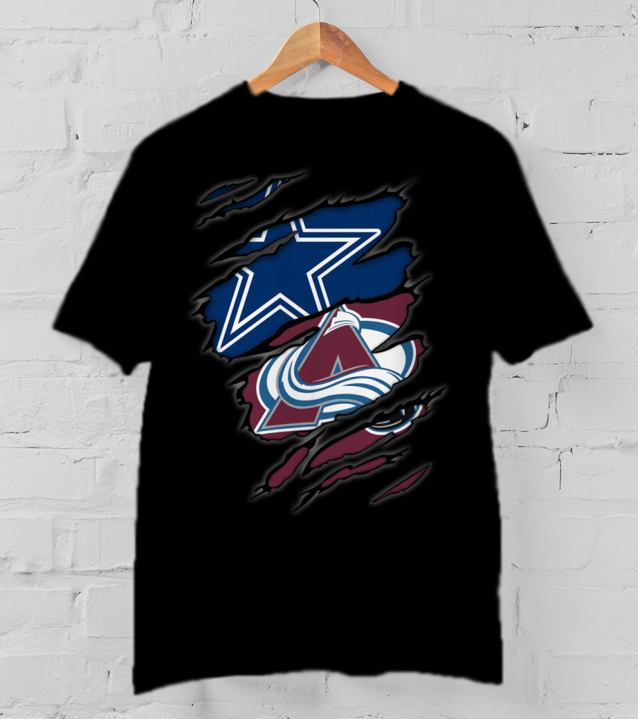 Dallas Cowboys Colorado Avalanche Crossover T-Shirt