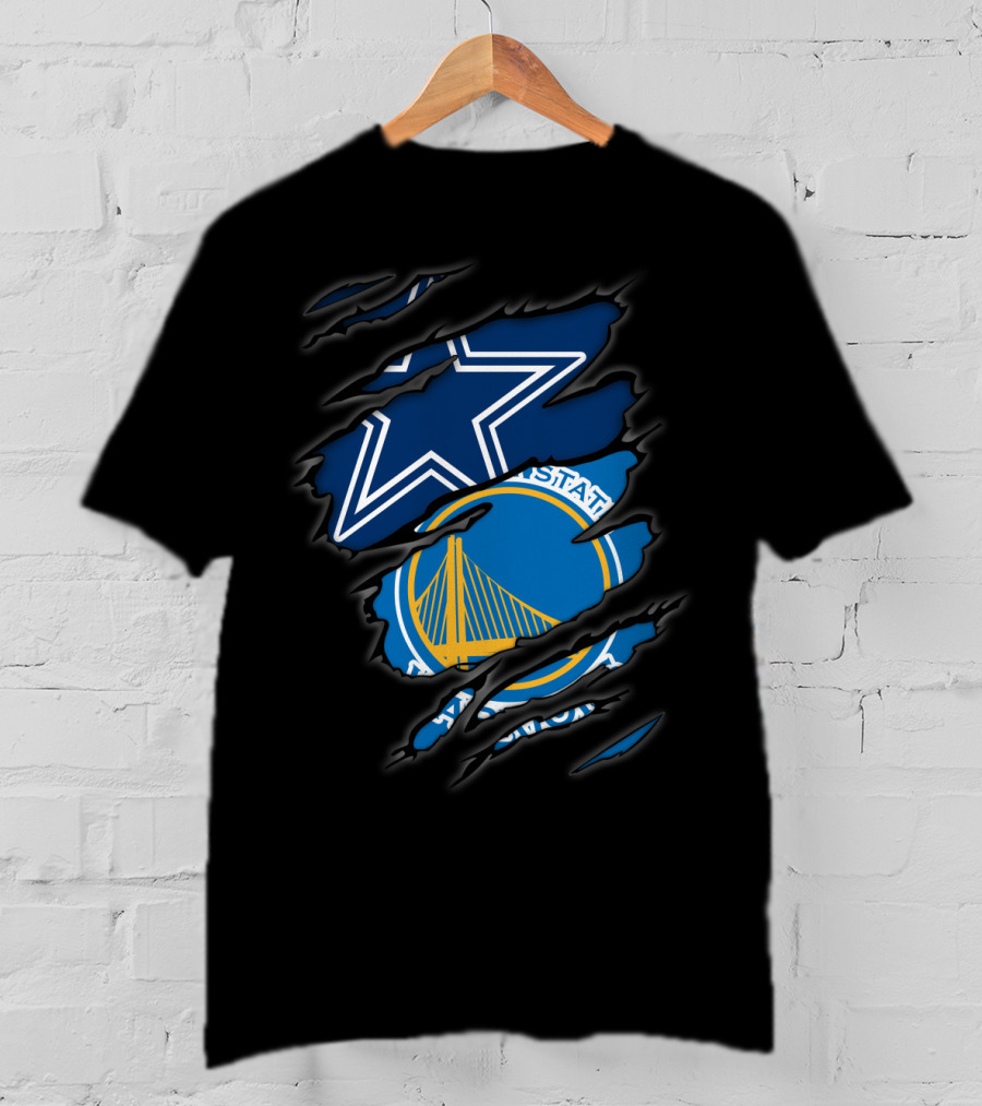 Dallas Cowboys Golden State Warriors Crossover Rip T-Shirt