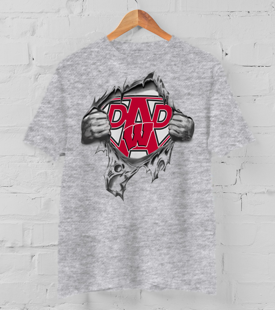 Wisconsin Badgers Super Dad T-Shirt
