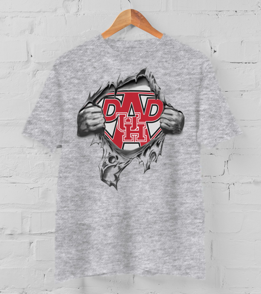 University Of Houston Super Dad Cougar Hero T-Shirt