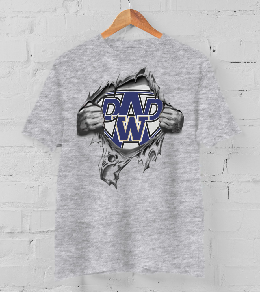 Huskies Super Dad Hidden Strength T-Shirt