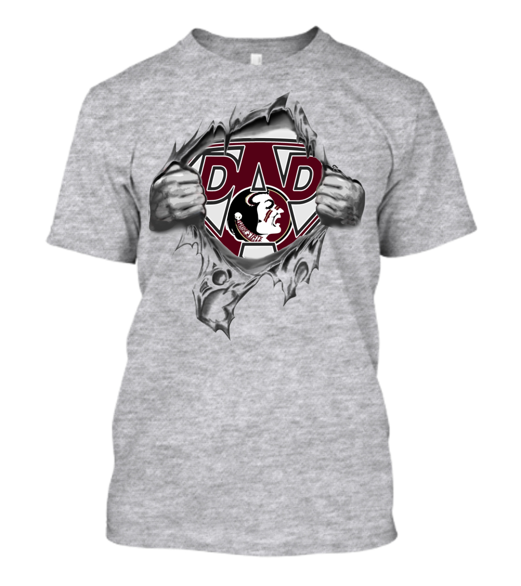 Seminoles Dad Super Logo Football Dad T-Shirt