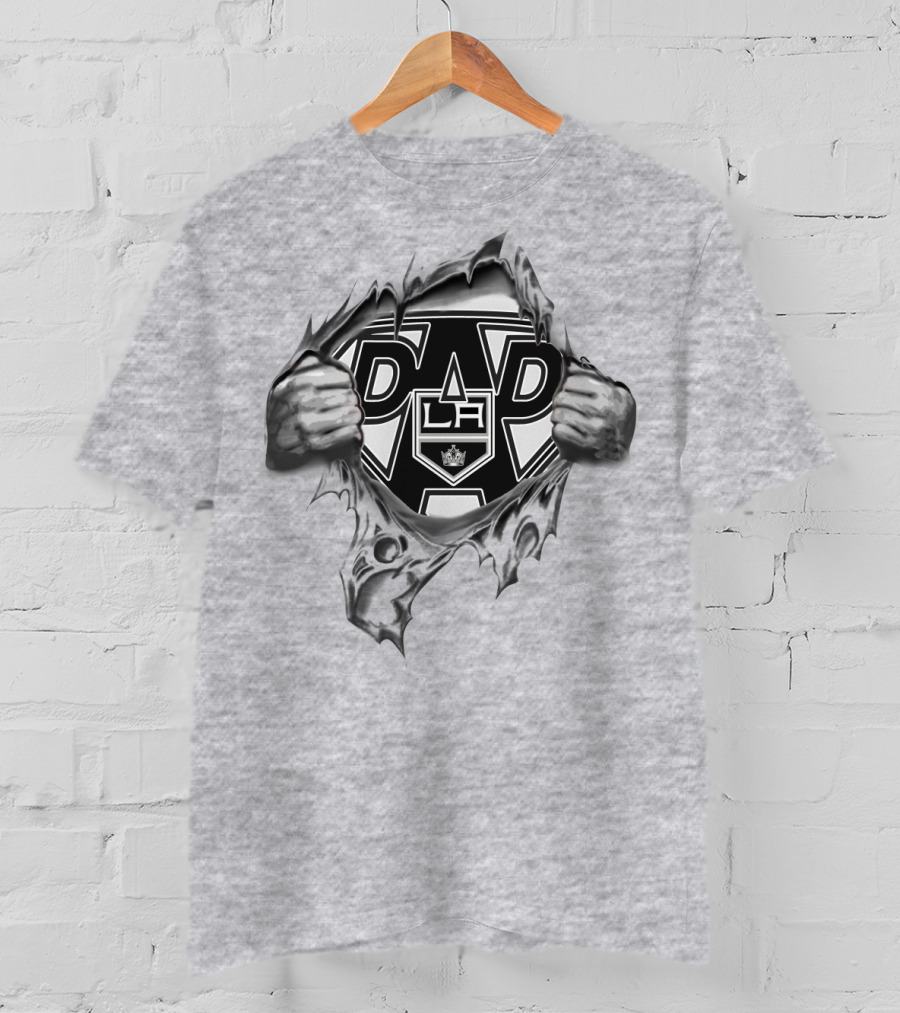 LA Kings Super Dad Knight Badge T-Shirt