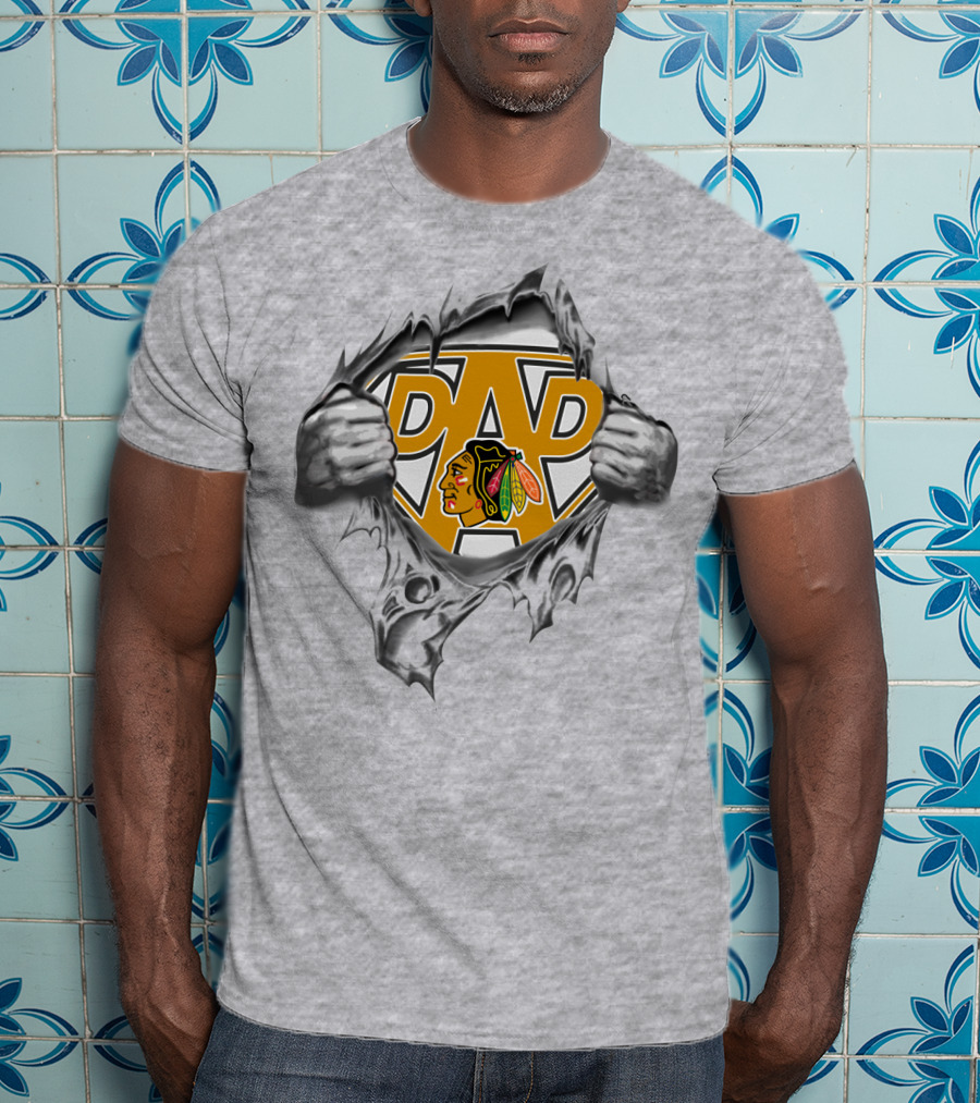 Chicago Blackhawks Super Dad T-Shirt