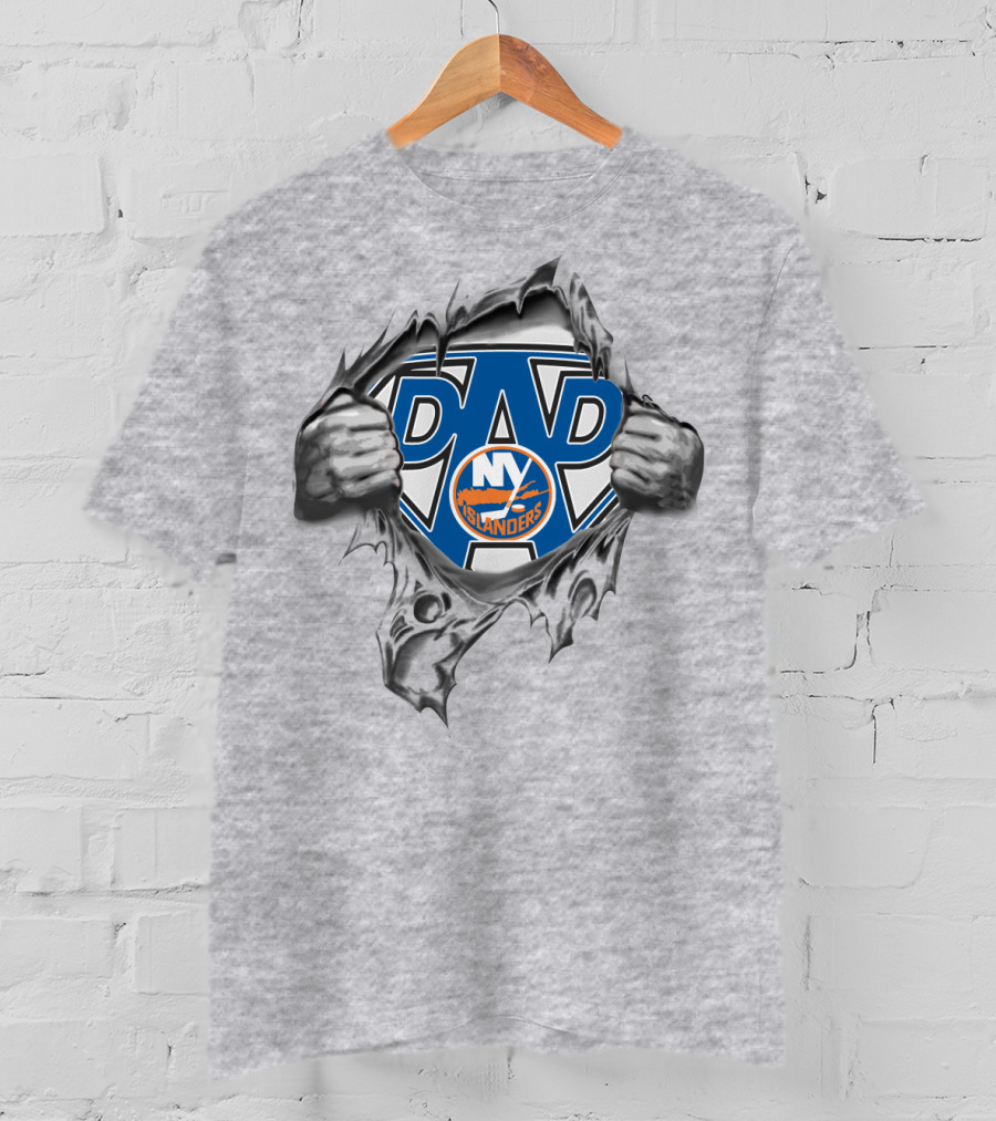 New York Islanders Super Dad Hero T-Shirt