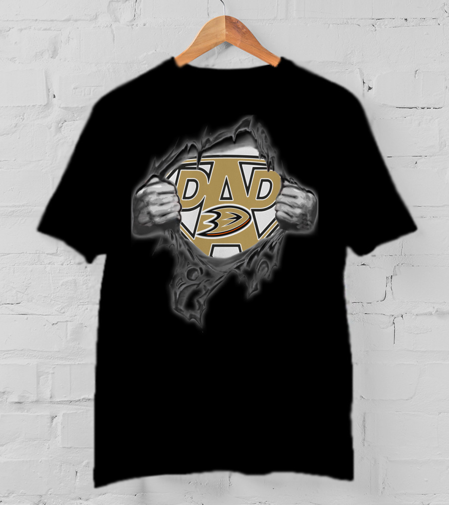 Anaheim Ducks Super Dad Father's Day T-Shirt