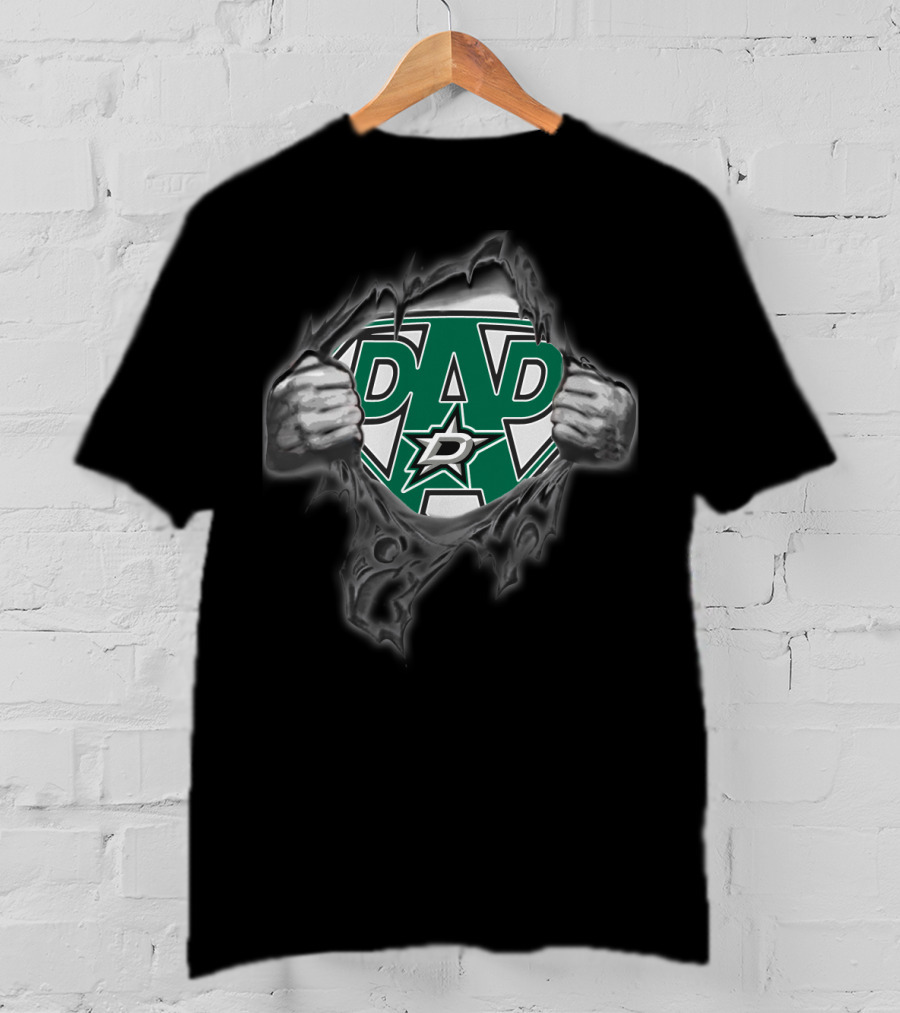 Dallas Stars Super Dad Logo Reveal T-Shirt