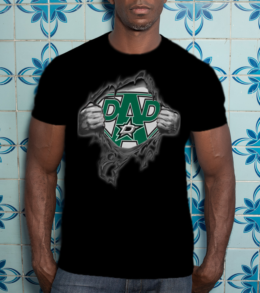 Dallas Stars Super Dad Logo Reveal T-Shirt