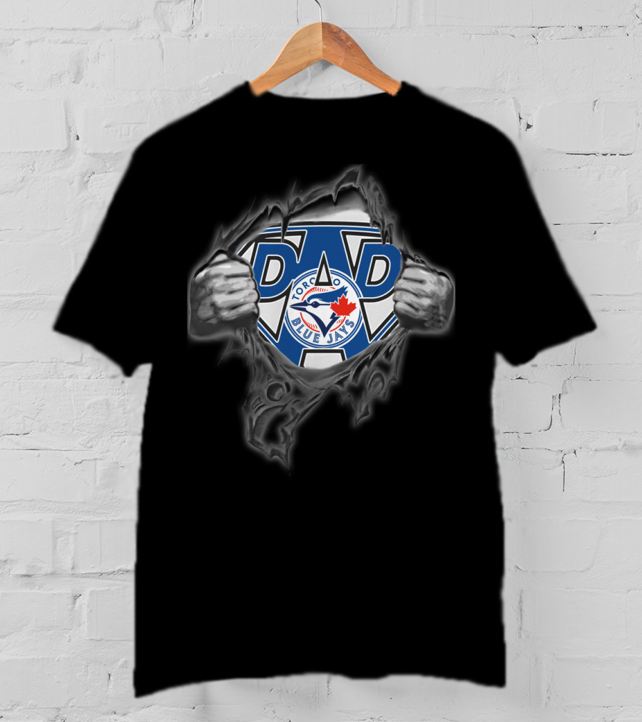 Toronto Blue Jays Dad Superhero T-Shirt