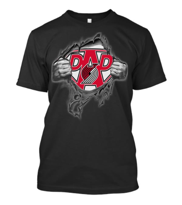 Portland Super Dad Blazers Fan Superman T-Shirt
