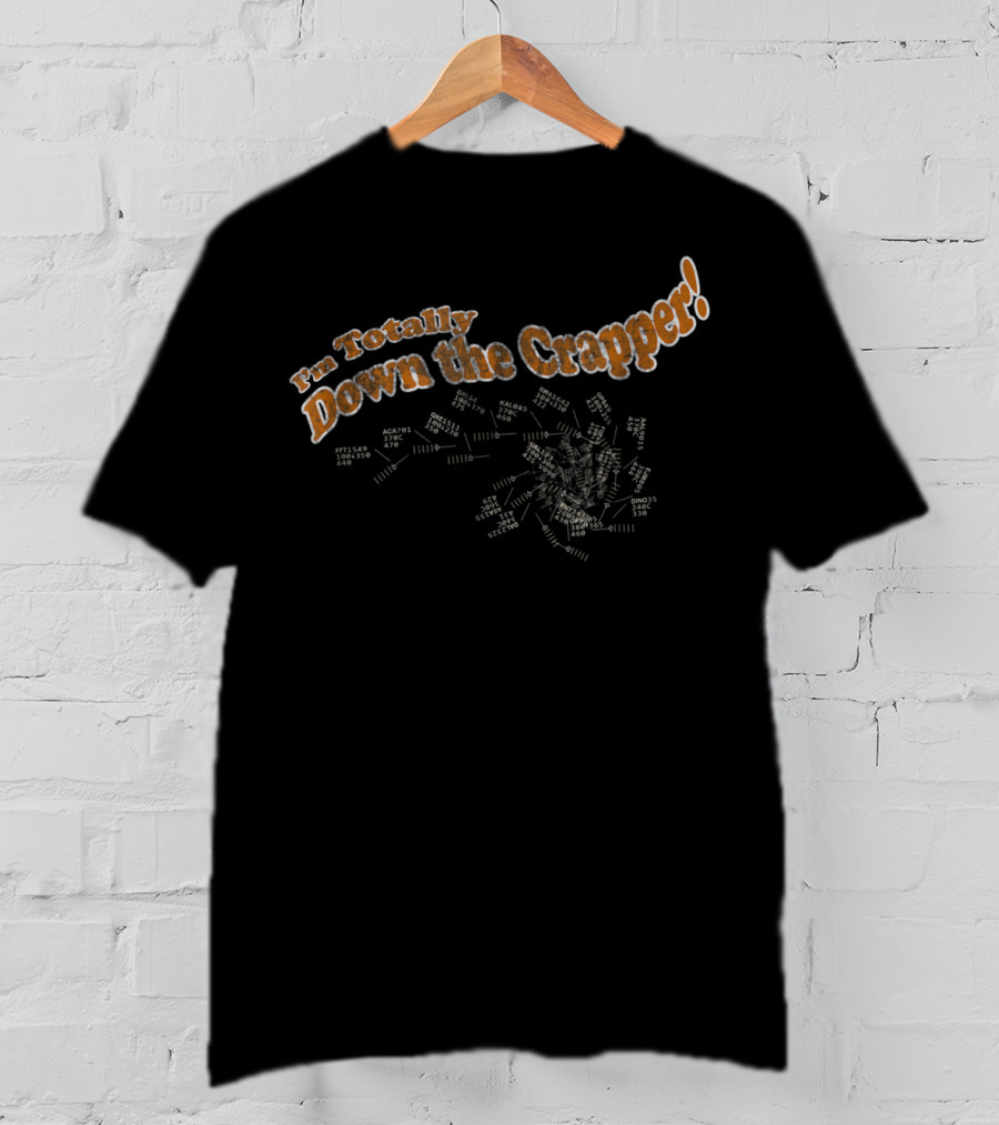 I'm Totally Down The Crapper ATC Radar Humor T-Shirt