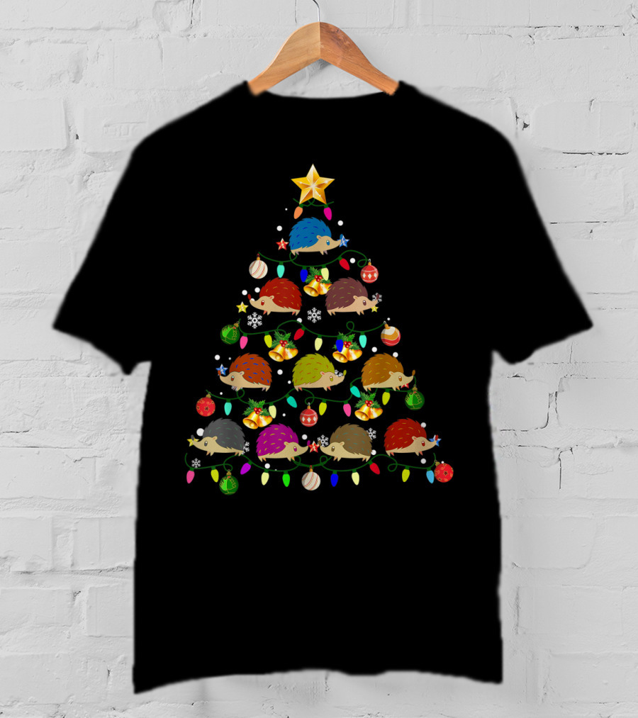 Just A Girl Who Loves Hedgehog Christmas Tree Holiday Ornaments T-Shirt