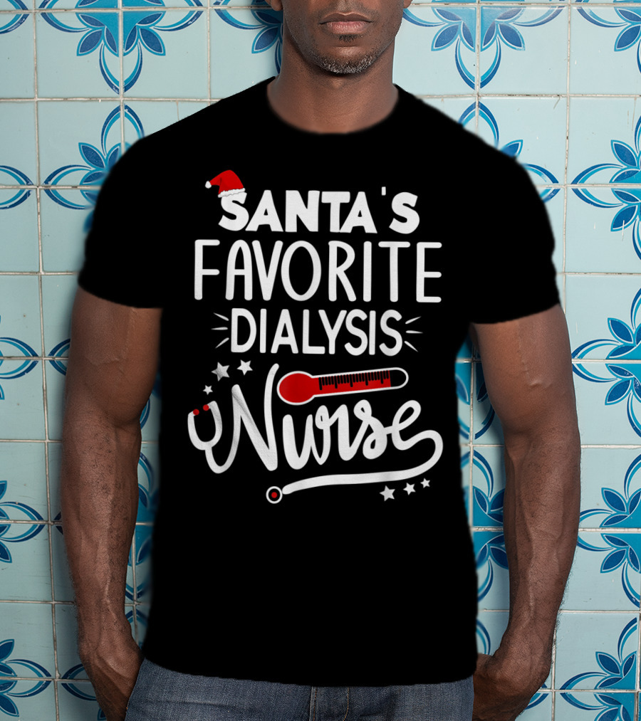 Santa's Favorite Dialysis Nurse T-Shirt