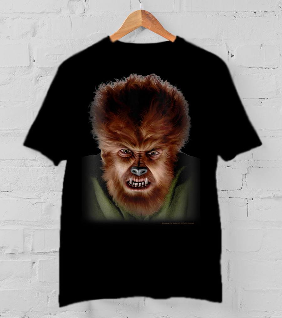 Universal Monsters The Wolf Man Classic Face T-Shirt