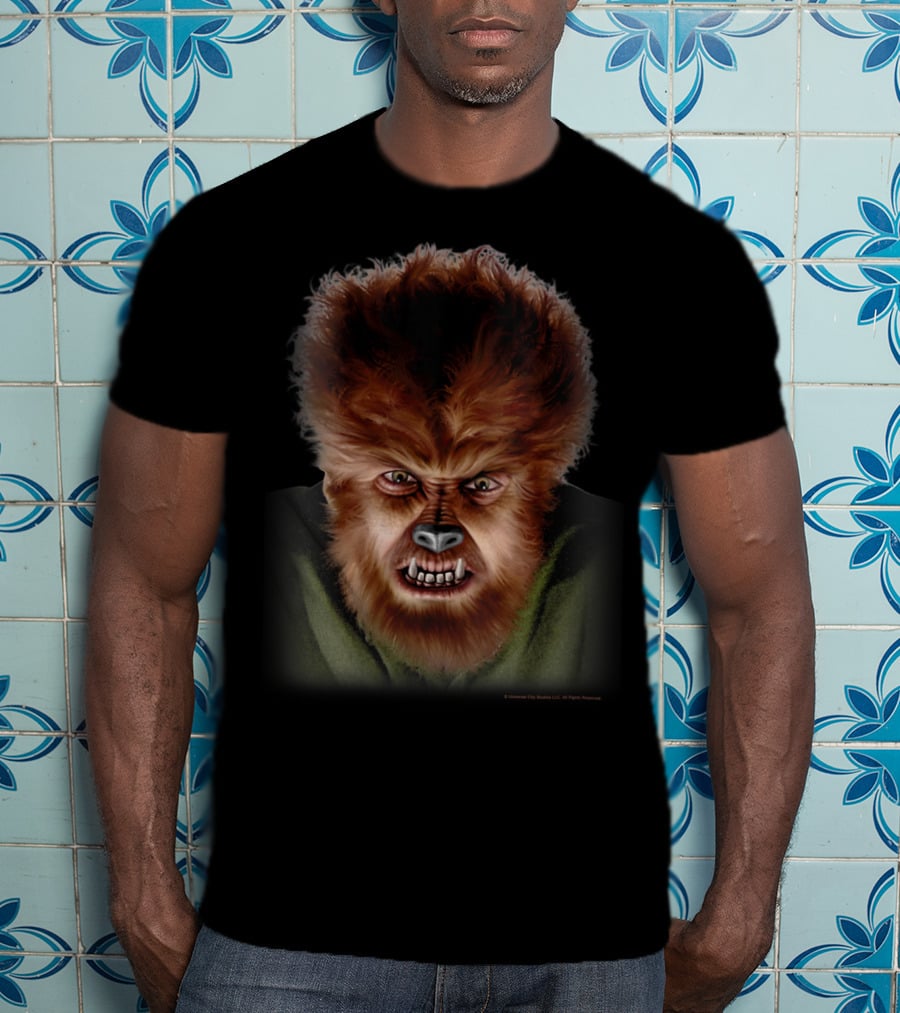 Universal Monsters The Wolf Man Classic Face T-Shirt