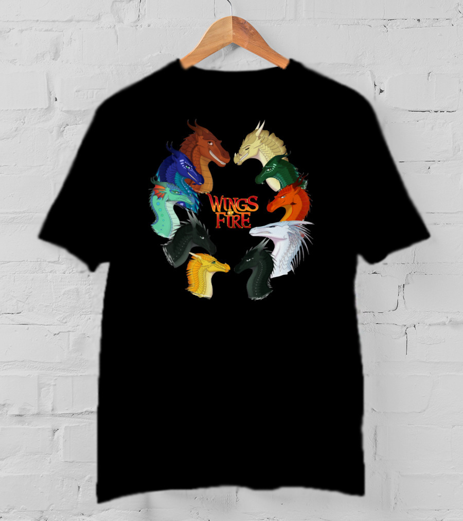Wings Of Fire All Together Dragon Circle T-Shirt