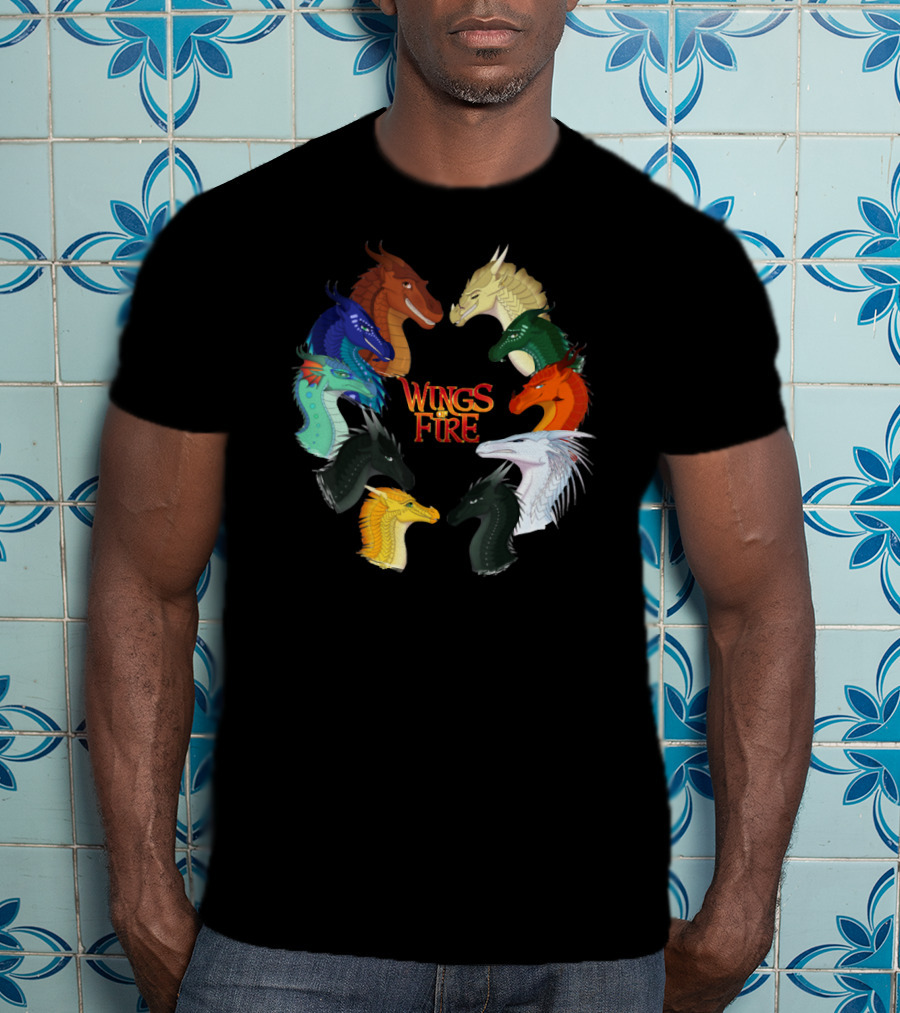 Wings Of Fire All Together Dragon Circle T-Shirt