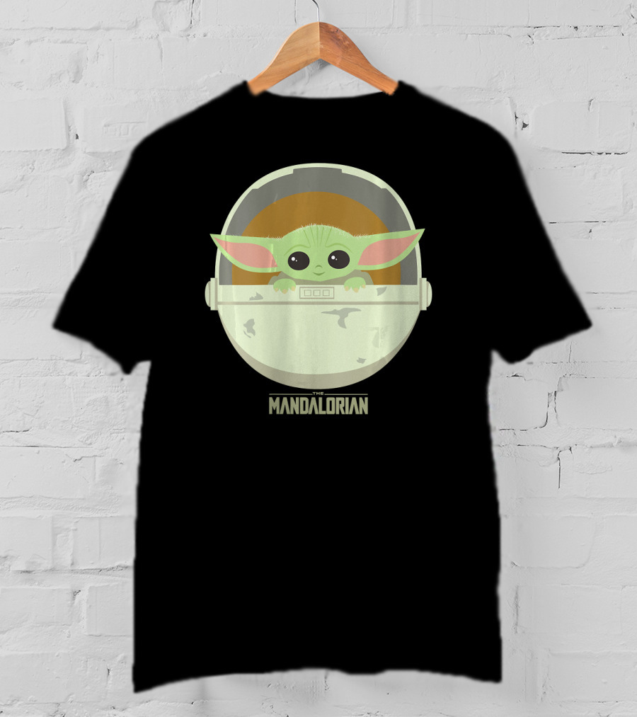 Star Wars The Mandalorian The Child Bassinet Helmet T-Shirt