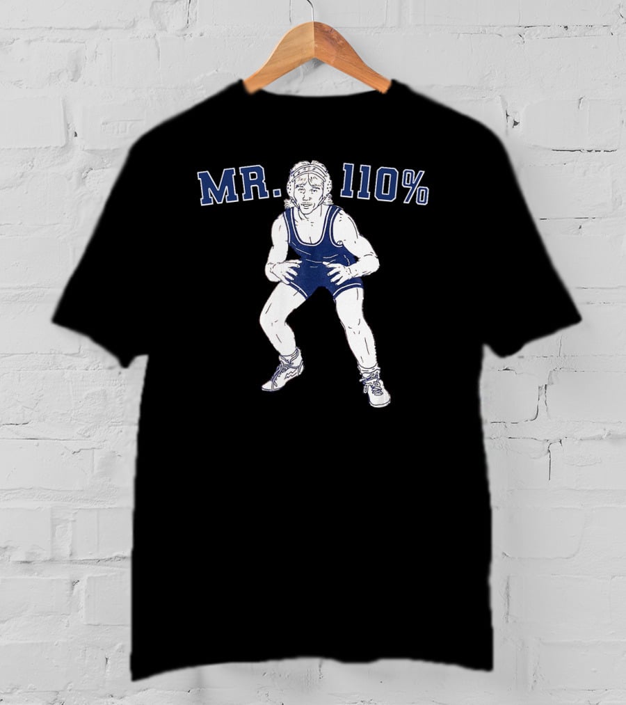 MR. 110% Wrestling Cartoon Wrestler T-Shirt