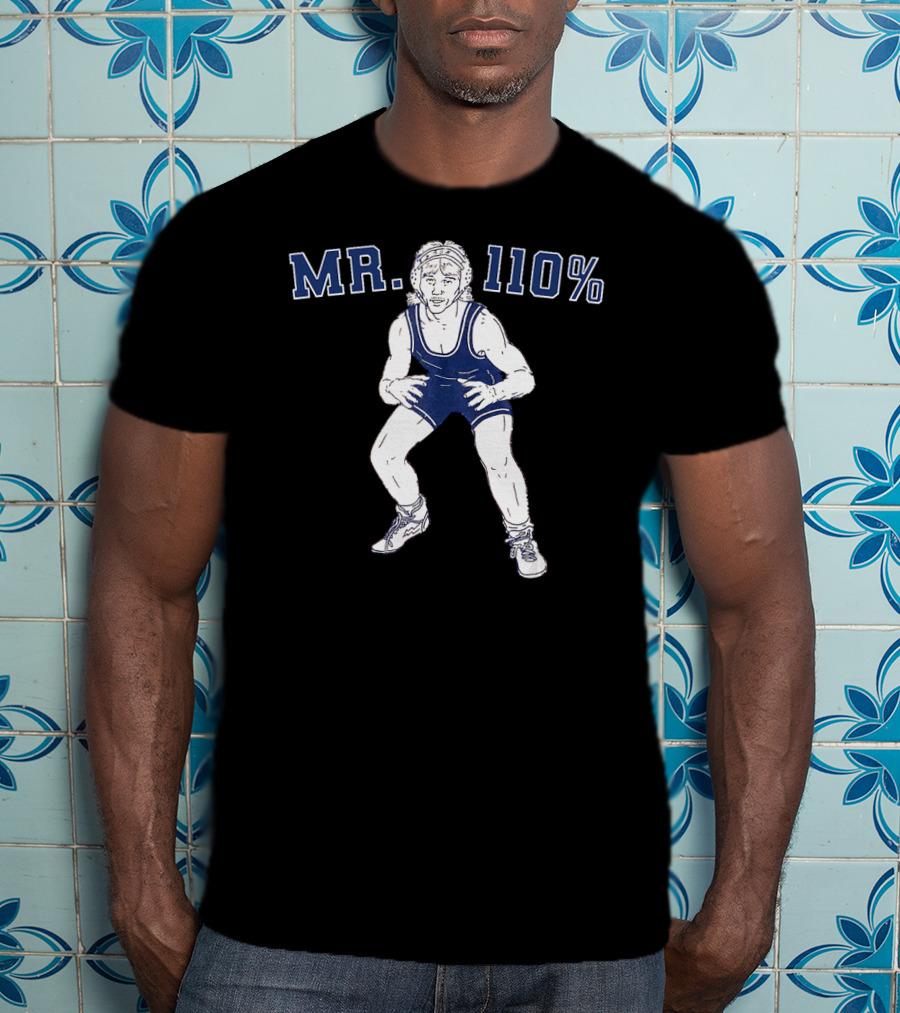 MR. 110% Wrestling Cartoon Wrestler T-Shirt