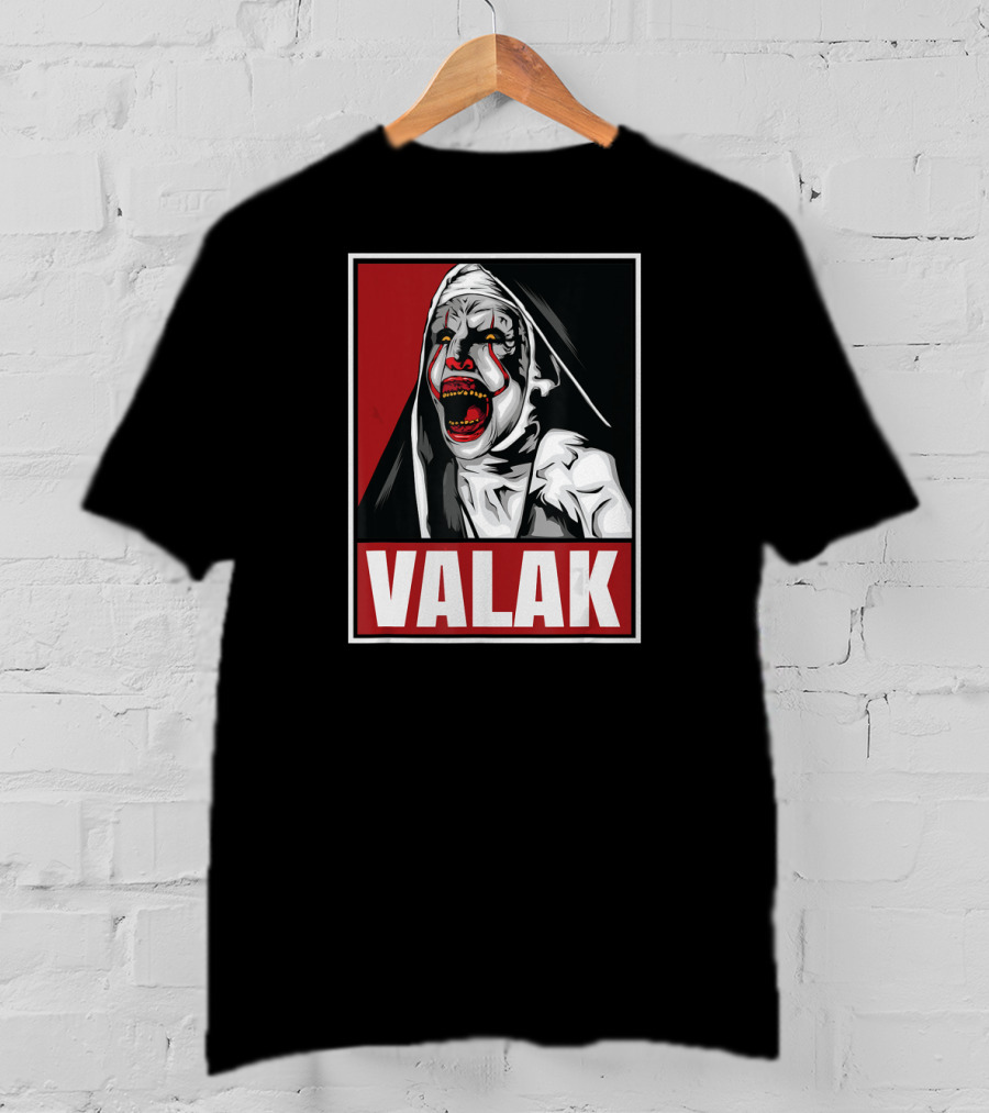 Scary Horror Valak Conjuring Nun Halloween Present T-Shirt