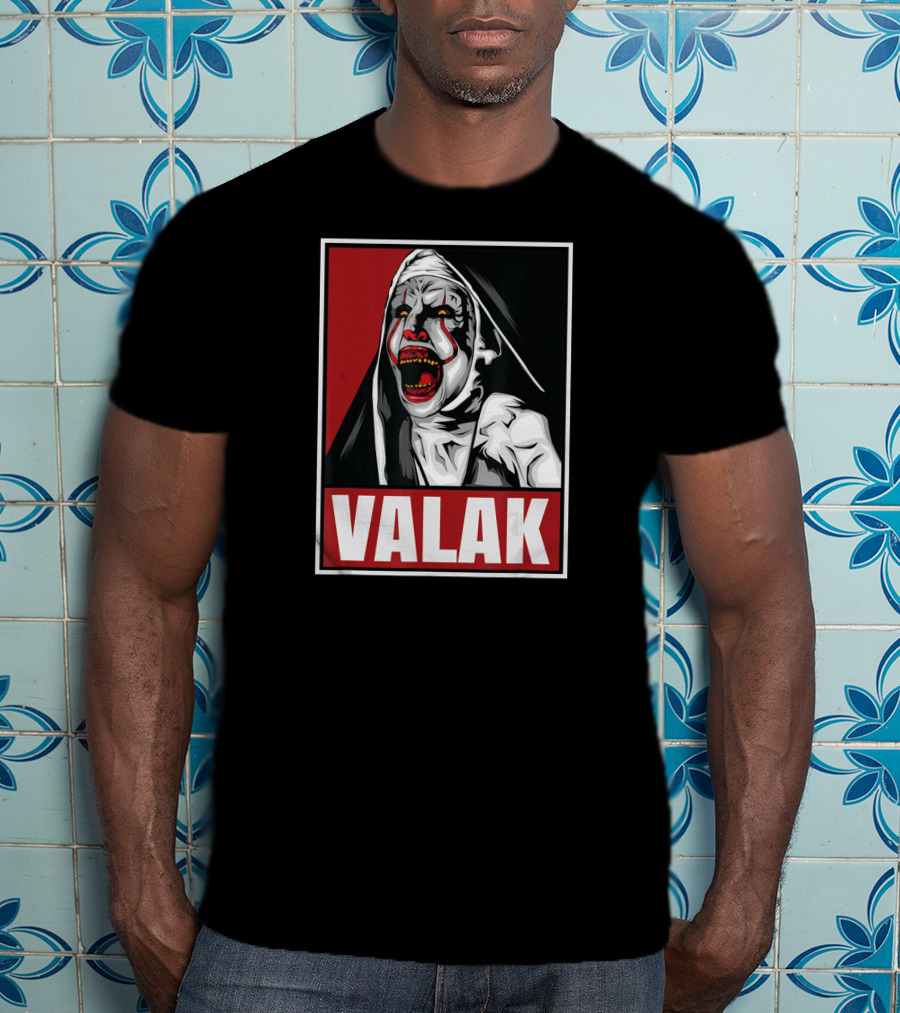 Scary Horror Valak Conjuring Nun Halloween Present T-Shirt