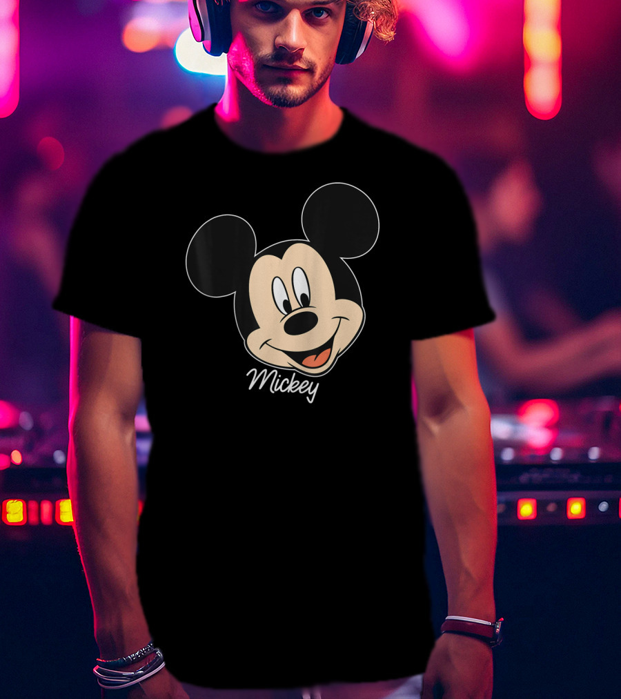 Disney Mickey And Friends Mickey Mouse Big Face Mickey T-Shirt