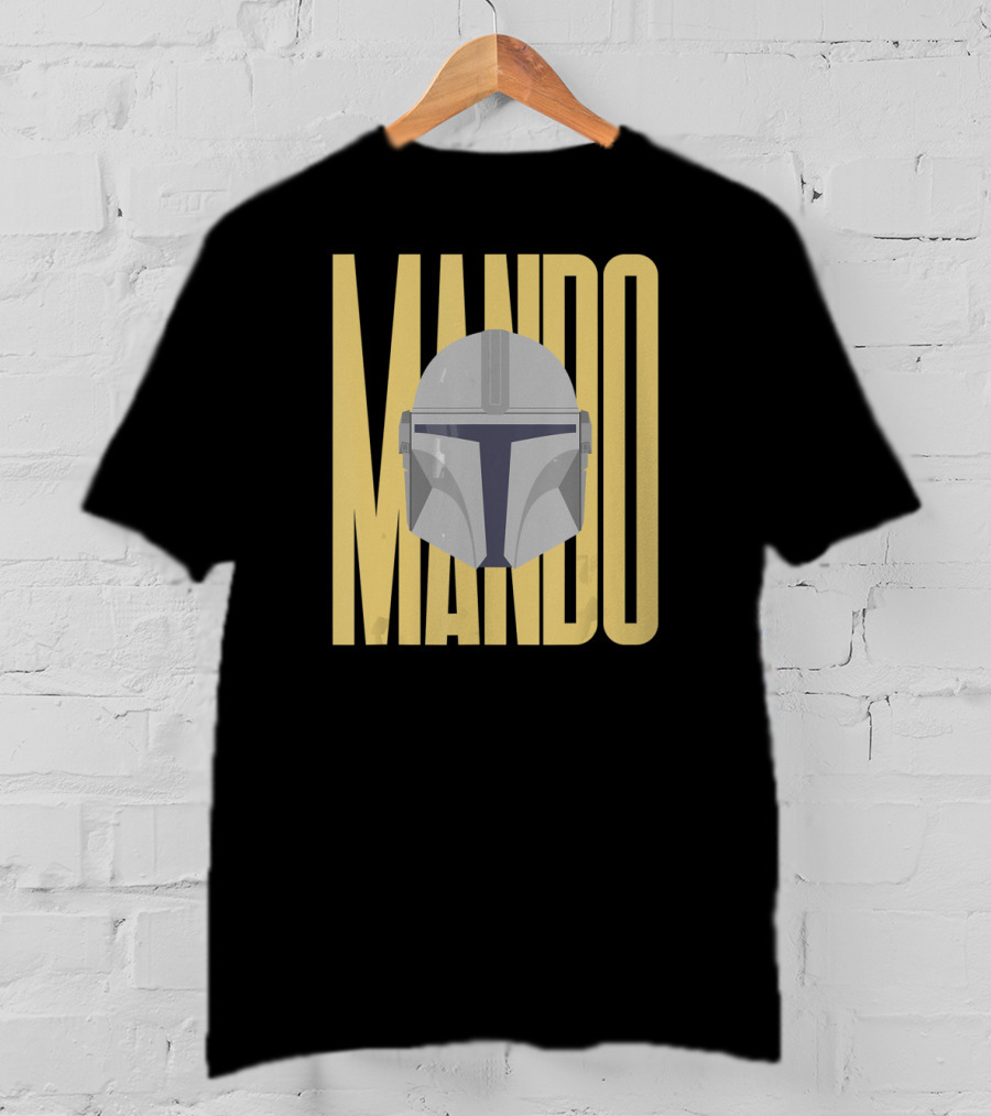 Mando Helmet Star Wars The Mandalorian Merch T-Shirt