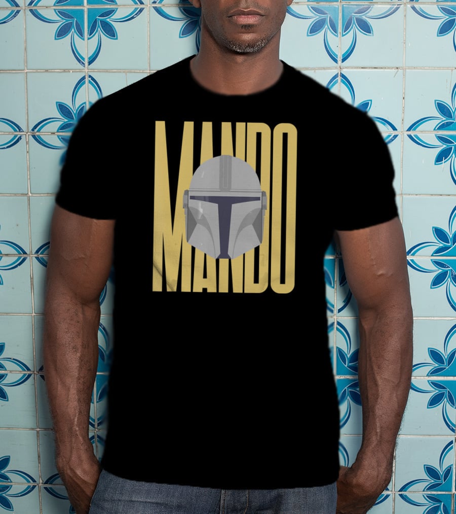 Mando Helmet Star Wars The Mandalorian Merch T-Shirt