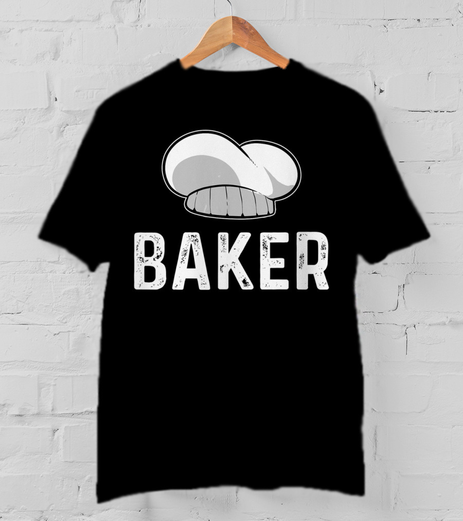 Baker Baking Bakery Chef Hat T-Shirt