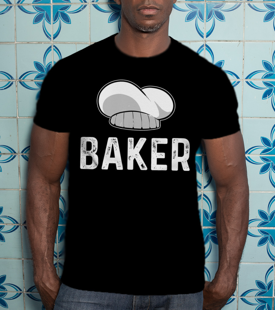 Baker Baking Bakery Chef Hat T-Shirt