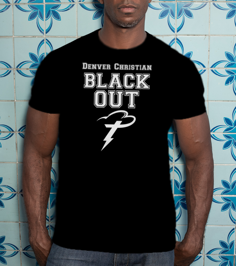Denver Christian Black Out Event Lightning T-Shirt