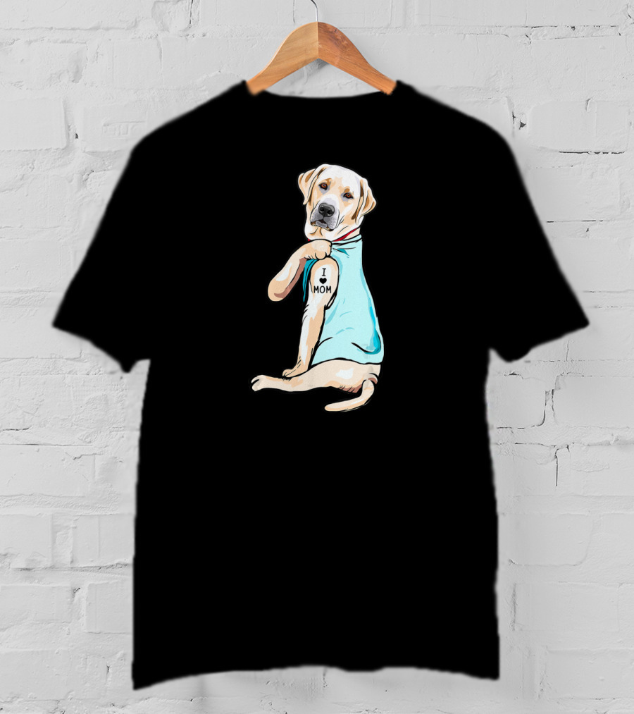 Labrador I Love Mom Tattoo T-Shirt