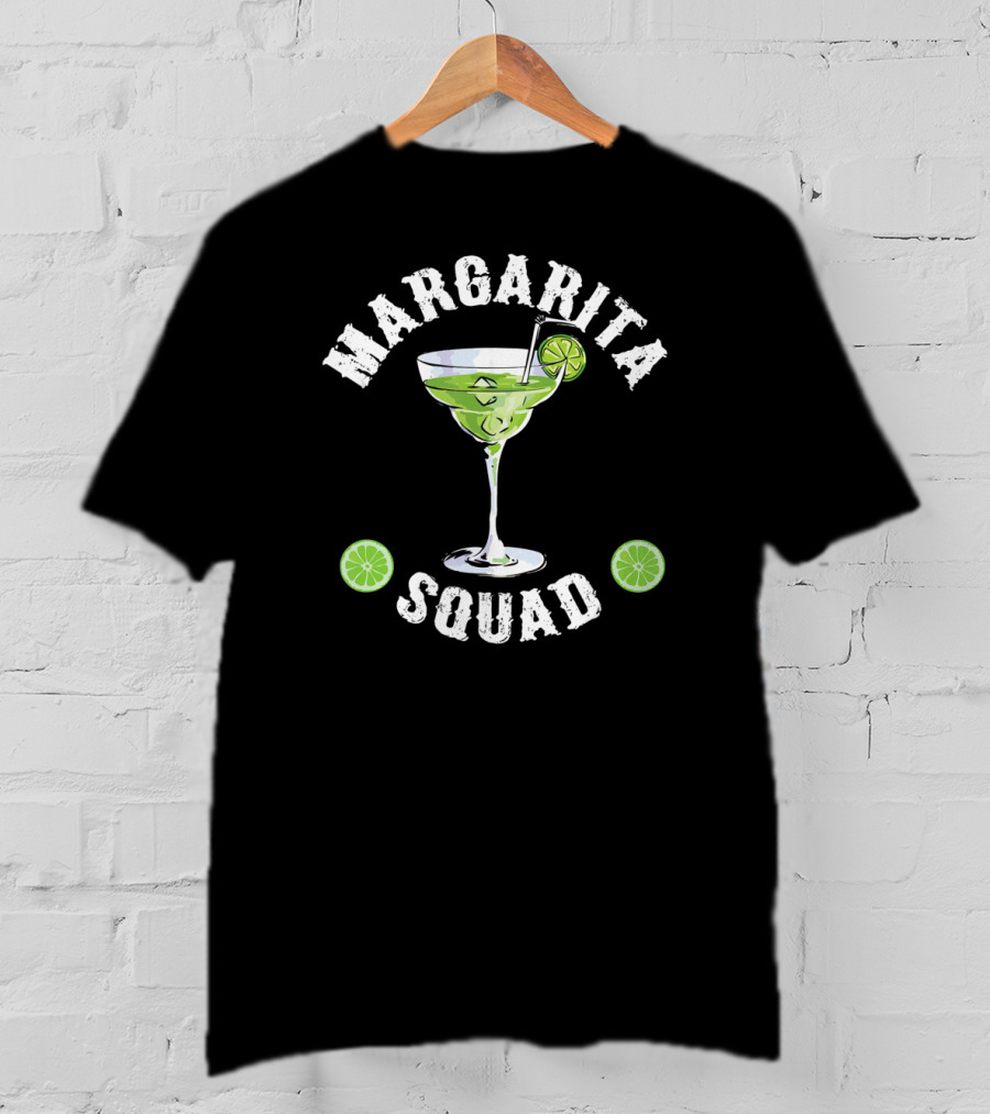 Margarita Squad Lime Drinking Lover Green Cocktail Enthusiast T-Shirt