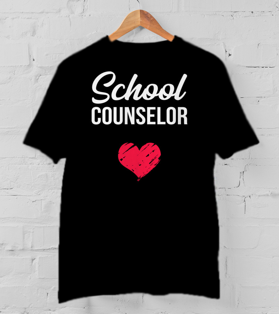 School Counselor Heart T-Shirt